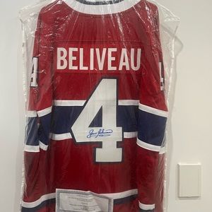 Authentic signed Jean Beliveau jersey